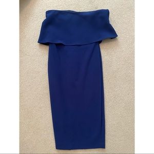 Likely Driggs Royal Blue Strapless Dress Size 4 WORN ONCE